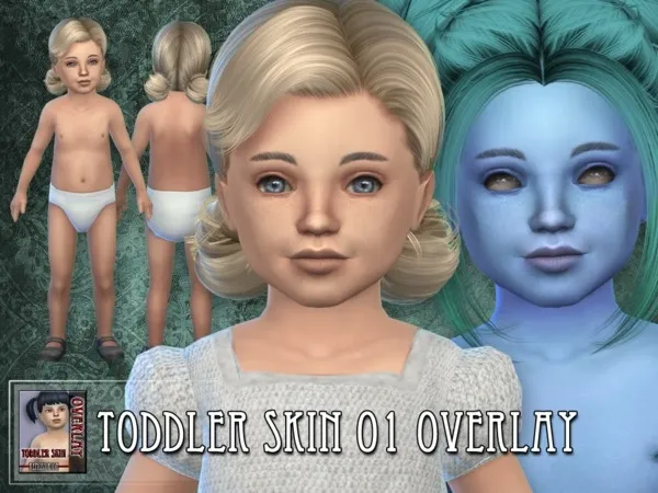 Alpha Toddler skin unisex OVERLAY - The Sims 4 Custom Content