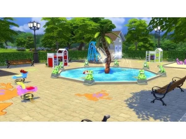 Alpha Froggy's Toddler Playground by simsfinds - The Sims 4 Custom Content