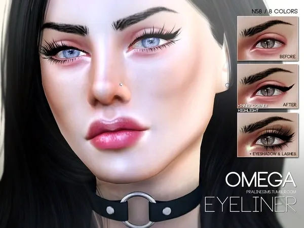 Alpha Omega Eyeliner N58 - The Sims 4 Custom Content