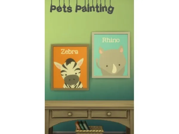 Alpha Pets Painting - The Sims 4 Custom Content