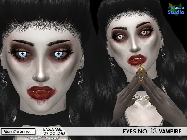 Alpha Eyes No13 Vampire - The Sims 4 Custom Content