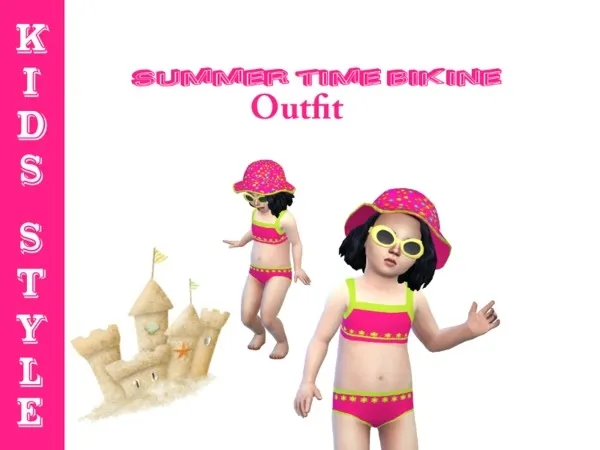 Alpha Summer Time Bikini - The Sims 4 Custom Content