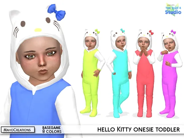 Alpha Hello Kitty Onesie Toddler - The Sims 4 Custom Content
