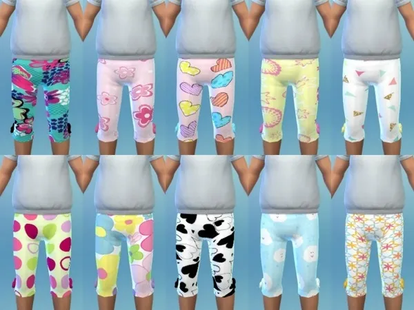Alpha Girl Toddler Leggings 1 - The Sims 4 Custom Content