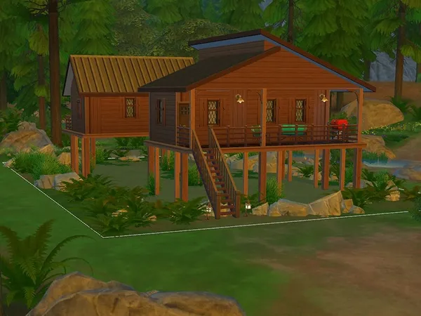 Maxis Match La Palafitta Granite Falls - The Sims 4 Custom Content