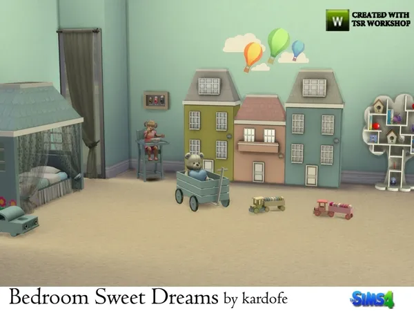 Alpha kardofe Bedroom Sweet Dreams - The Sims 4 Custom Content