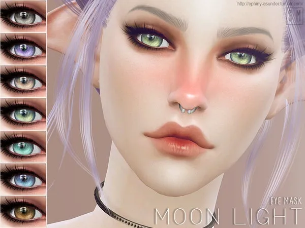 Alpha [ Moon Light ] Eye Mask - The Sims 4 Custom Content