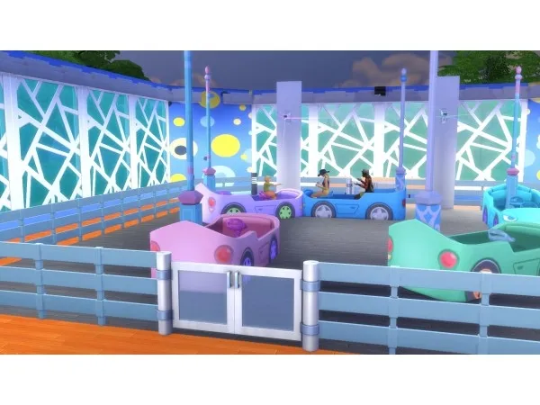 Maxis Match Bump O Rama Bumper Cars - The Sims 4 Custom Content