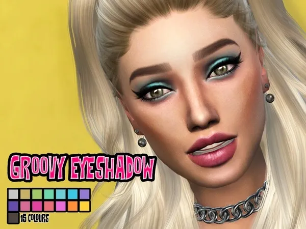 Alpha Groovy Eyeshadow - The Sims 4 Custom Content