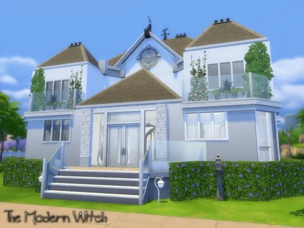 Maxis Match The Modern Witch Mansion - The Sims 4 Custom Content