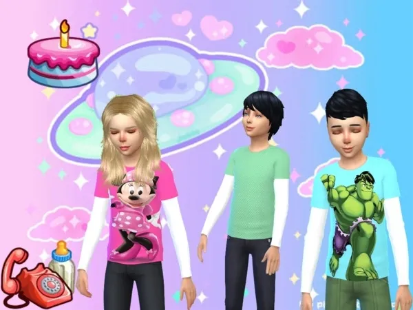 Alpha They are campers for boys and girls - The Sims 4 Custom Content