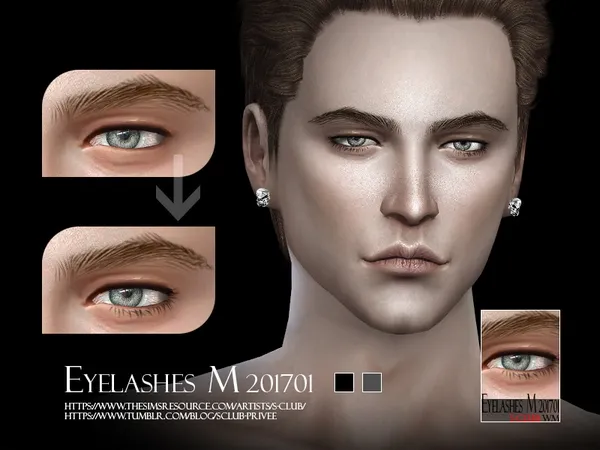 Alpha S Club WM eyelashes M 201704 - The Sims 4 Custom Content