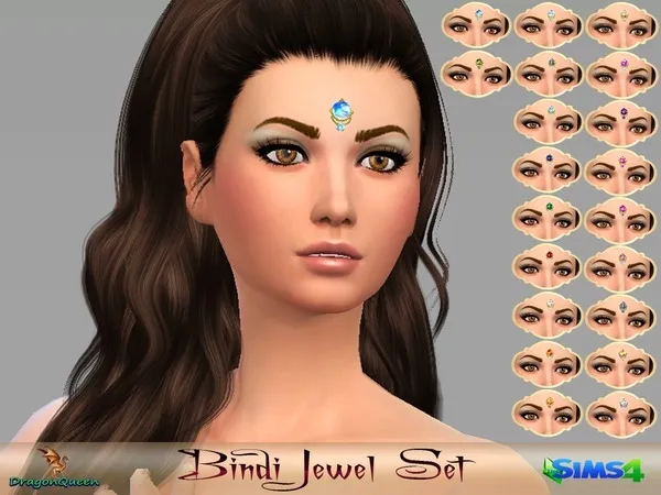 Alpha Bindi Jewel Set - The Sims 4 Custom Content