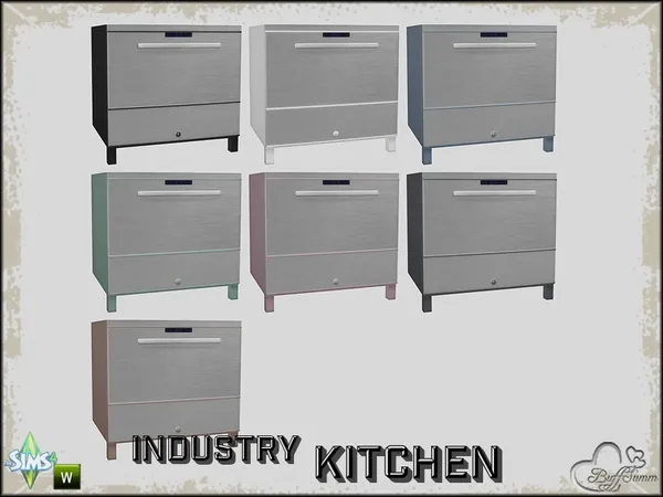 Kitchen Industry Dishwasher - The Sims 4 Custom Content