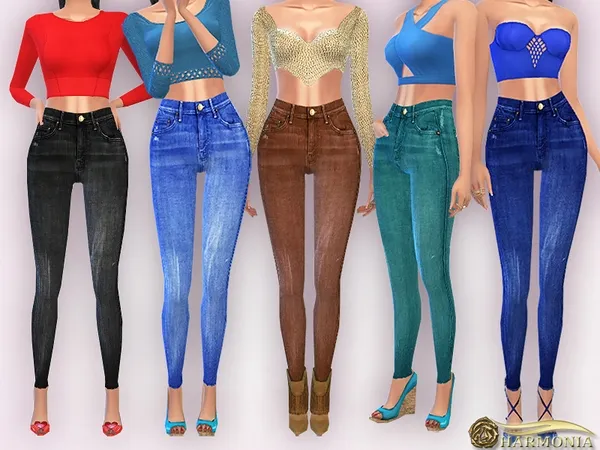 Alpha High Waisted Skinny Jeans - The Sims 4 Custom Content