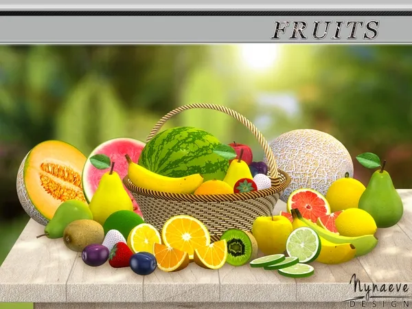 Alpha Fruits by thesimsresource - The Sims 4 Custom Content