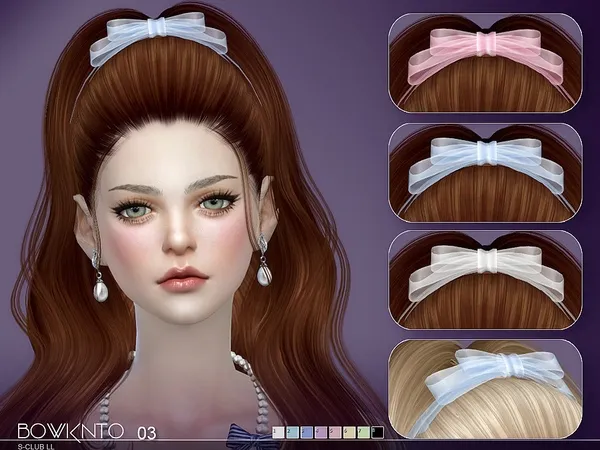 Alpha S Club LL bowknot N03 - The Sims 4 Custom Content