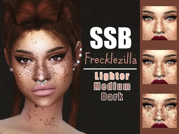 Alpha SSB Frecklezilla Face Body - The Sims 4 Custom Content