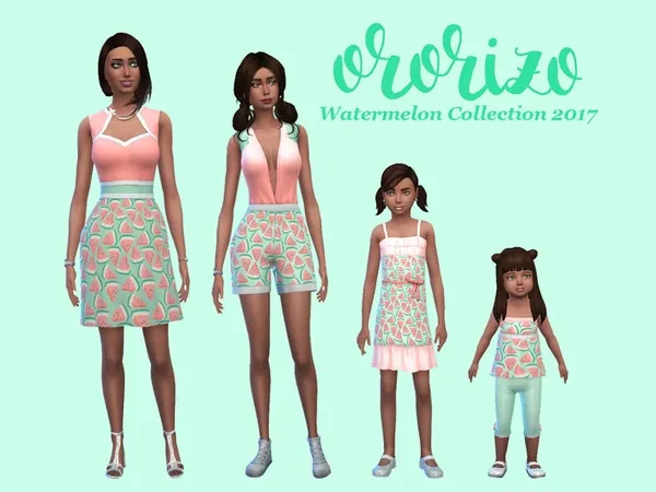 Maxis Match Watermelon Collection 2017 - The Sims 4 Custom Content
