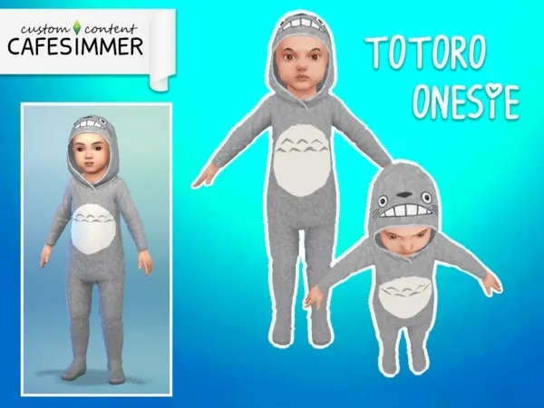 Alpha Cafesimmer Totoro Onesie - The Sims 4 Custom Content