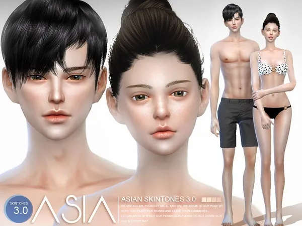Alpha S Club WMLL ASIAN - The Sims 4 Custom Content