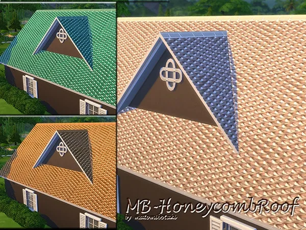 Alpha MB HoneycombRoof - The Sims 4 Custom Content