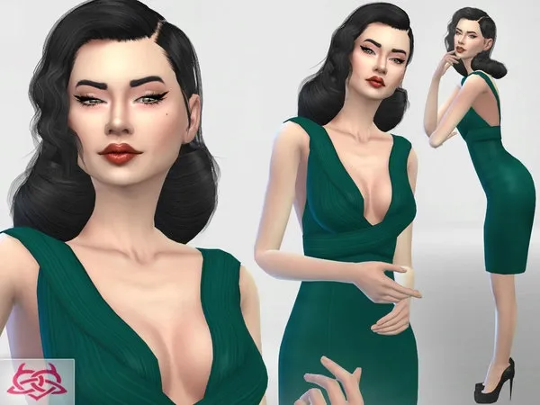 Alpha Dita Von Teese Set - The Sims 4 Custom Content