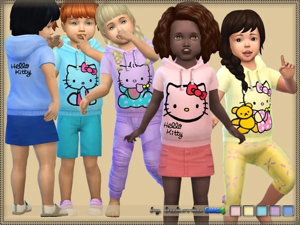 Alpha Hoody Hello Kitty - The Sims 4 Custom Content