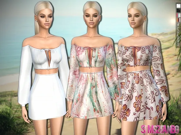 Alpha 318 Summer Outfit - The Sims 4 Custom Content