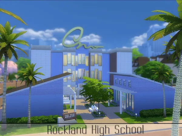 Maxis Match Rockland High School - The Sims 4 Custom Content