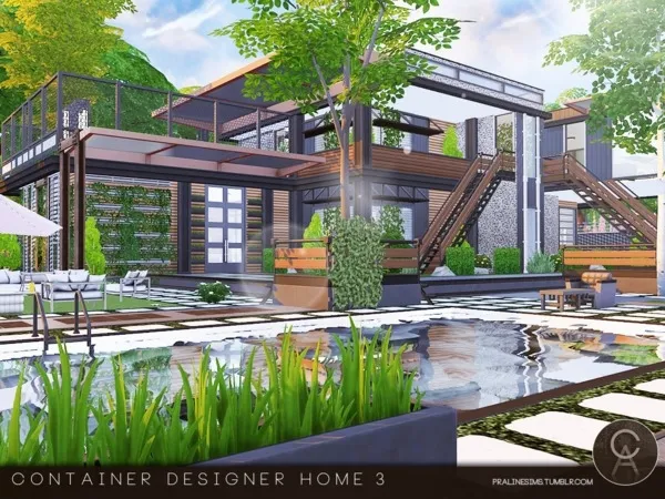 Maxis Match Container Designer Home 3 - The Sims 4 Custom Content