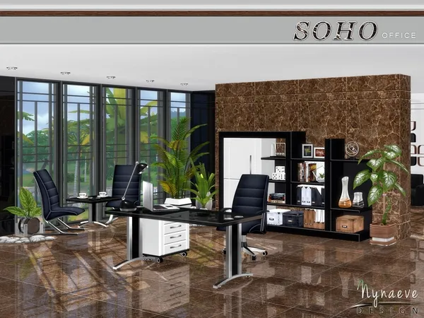 Alpha Soho Office by thesimsresource - The Sims 4 Custom Content