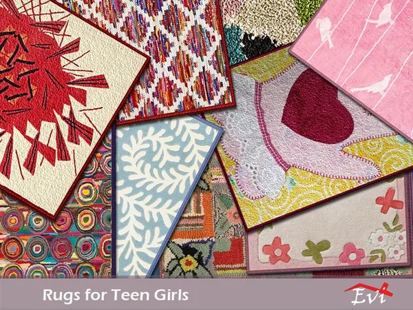 Alpha Rugs for Teen Girls - The Sims 4 Custom Content