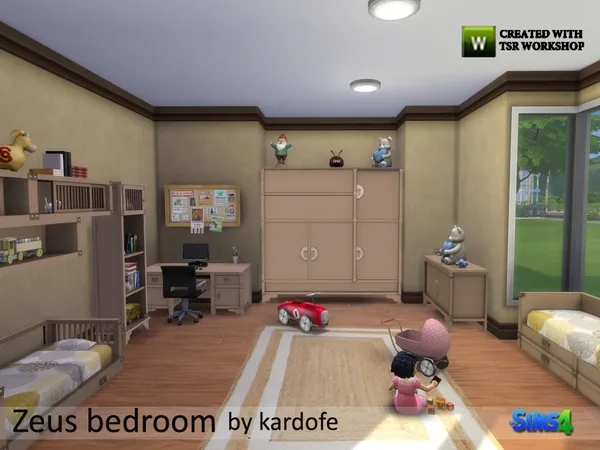 Alpha kardofe_Zeus bedroom - The Sims 4 Custom Content