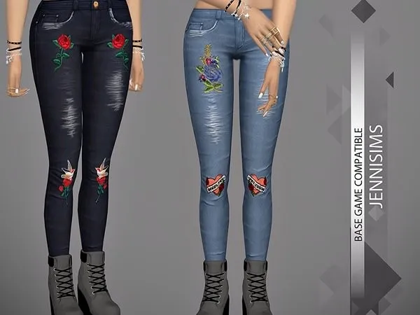 Alpha Jeans Skinny - The Sims 4 Custom Content