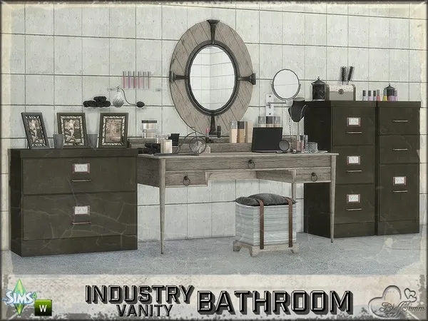 Alpha Bathroom Industry The Vanity - The Sims 4 Custom Content