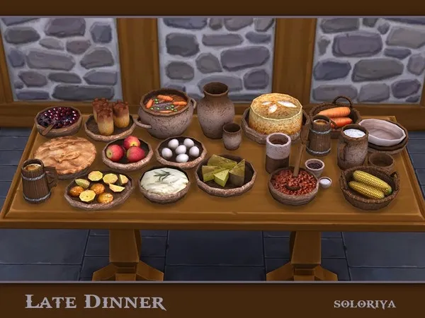 Alpha Late Dinner by thesimsresource - The Sims 4 Custom Content