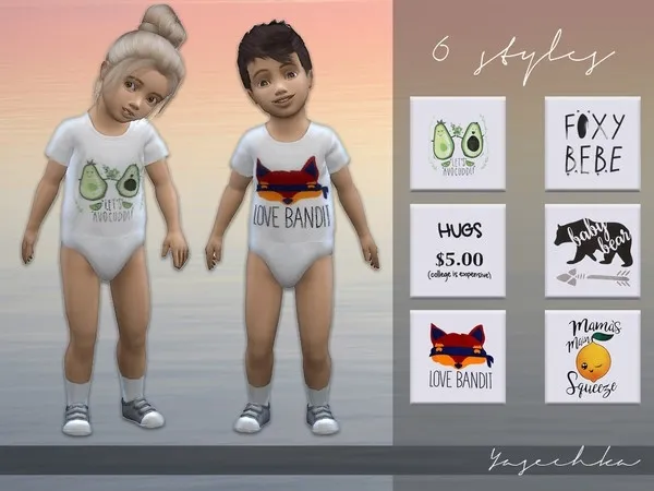 Alpha Yasechka Toddler Bodysuit v1 - The Sims 4 Custom Content