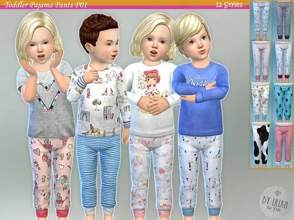 Alpha Toddler Pajama Pants P01 - The Sims 4 Custom Content