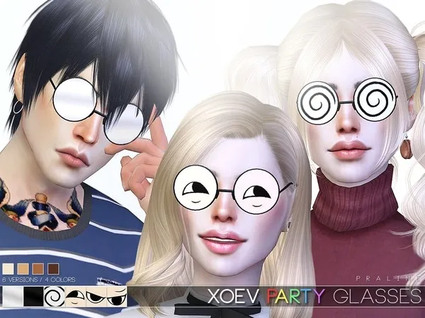Alpha XOEV Party Glasses - The Sims 4 Custom Content
