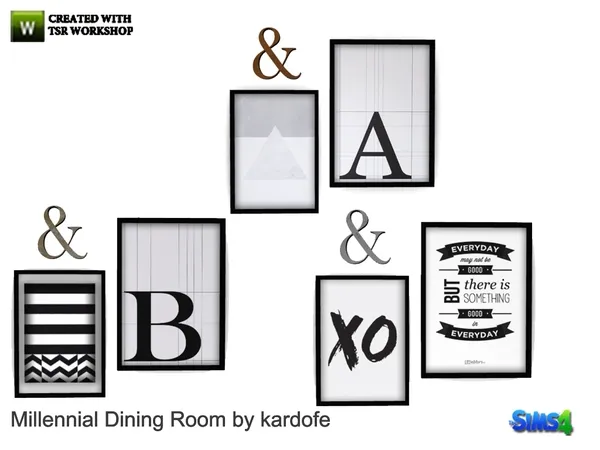 kardofe_Millennial Dining Room_pictures by thesimsresource - The Sims 4 Custom Content