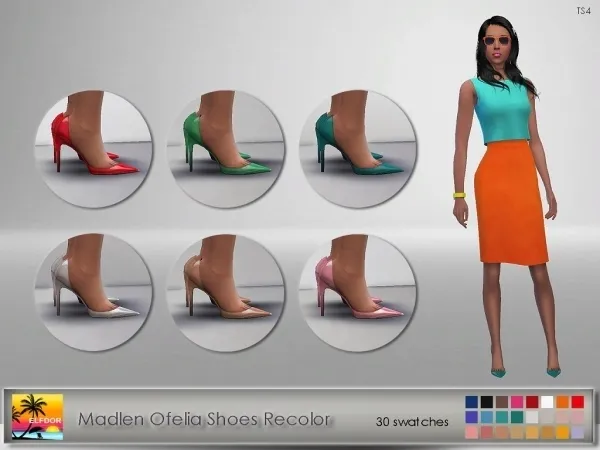 Alpha Madlen Ofelia Shoes - The Sims 4 Custom Content