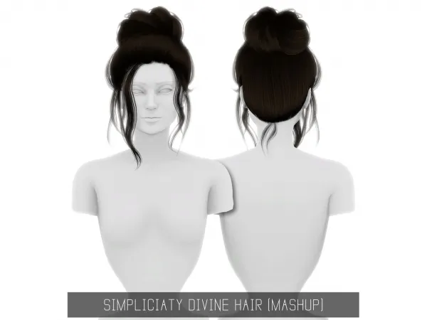 Alpha Divine Hair - The Sims 4 Custom Content