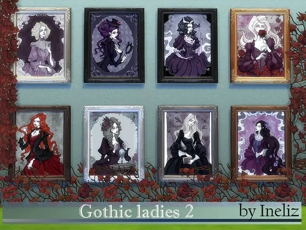 Alpha Gothic ladies 2 - The Sims 4 Custom Content