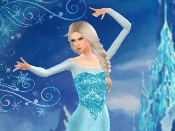 Alpha Posepack Elsa (Frozen) - The Sims 4 Custom Content