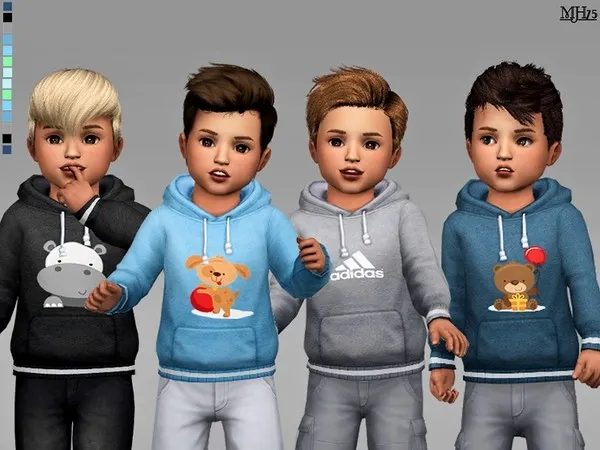 Maxis Match S4 Toddler Sports Hoodie [M] - The Sims 4 Custom Content