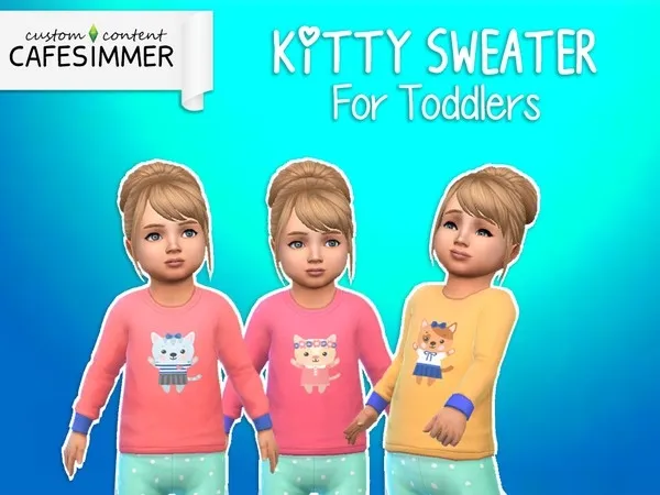 Alpha Cafesimmer Toddler Kitty - The Sims 4 Custom Content