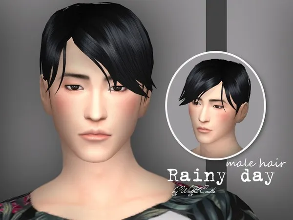 Alpha Rainy Day Mhair - The Sims 4 Custom Content