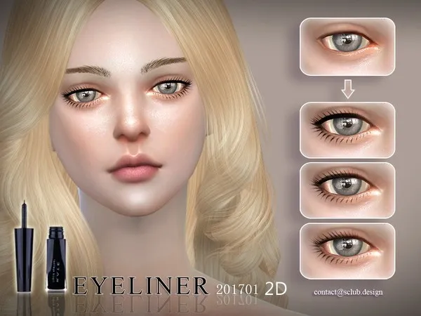 Alpha S Club LL eyeliner 201702 - The Sims 4 Custom Content