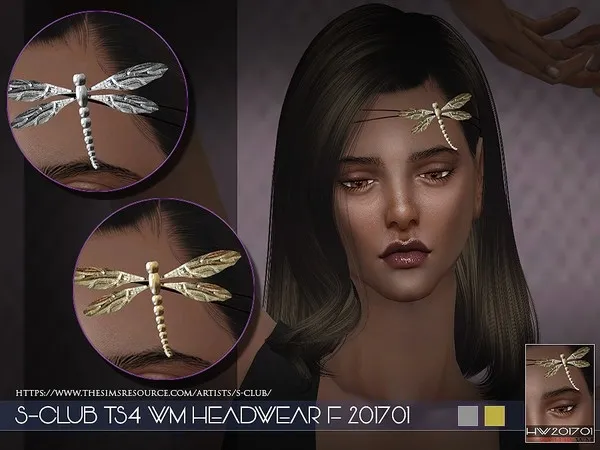 Alpha S Club WM Headwear F 201701 - The Sims 4 Custom Content